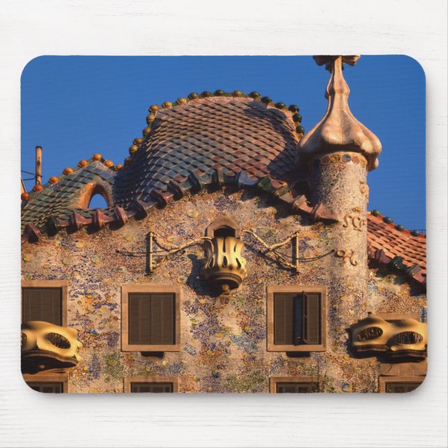 Casa Batilo, Gaudi Architecture, Barcelona, Mousepad (Vorne)