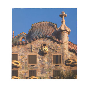 Casa Batilo, Gaudi Architecture, Barcelona, Notizblock