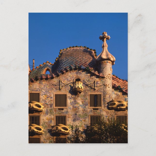 Casa Batilo, Gaudi Architecture, Barcelona, Postkarte (Vorderseite)