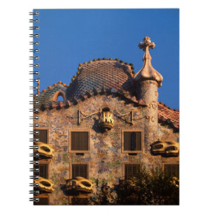 Casa Batilo, Gaudi-Architektur, Barcelona, Notizblock