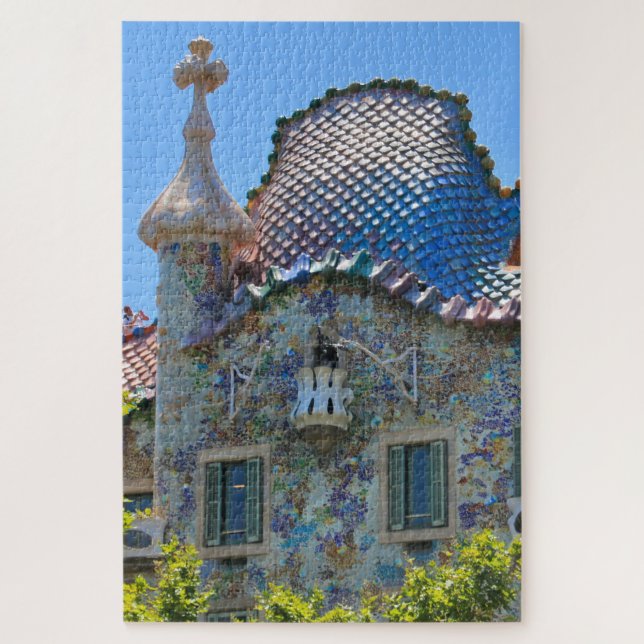 Casa Batllo, Barcelona, Spanien Puzzle (Vertikal)