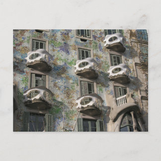Casa Batlló in Barcelona von Antoni Gaudí Postkarte