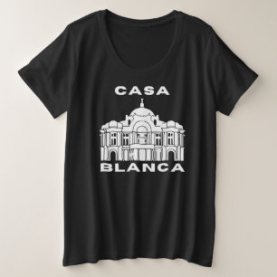 Casa Blanca, das Weiße Haus Große Größe T-Shirt