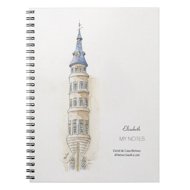 Casa Botines Detail - Antoni Gaudí Notizblock (Vorderseite)
