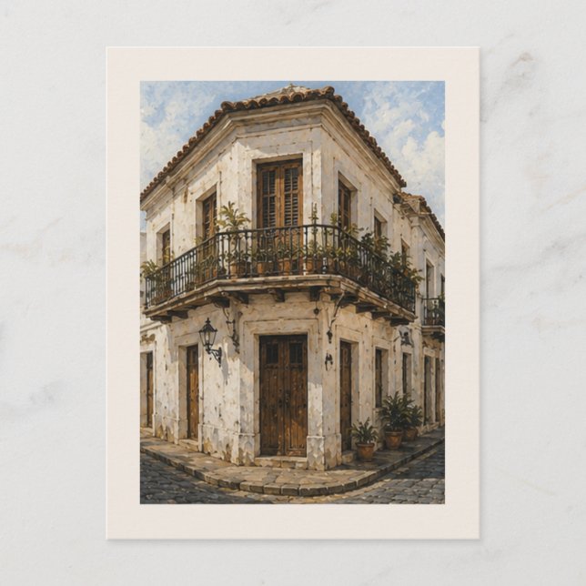 Casa Colonial – Alt-San Juan Postkarte (Vorderseite)