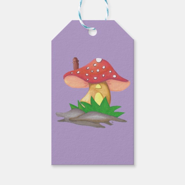 Casa de Cogumelo Geschenkanhänger (Vorderseite)