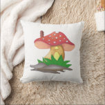 Casa de Cogumelo Kissen<br><div class="desc">Ilustração de Cogumelo foi elaborada pensando na natureza e na fantasia. Gnomos moram em cogumelos? Casinhas de cogumelo são muito fofas.</div>