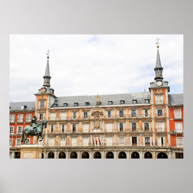 Casa de la Panaderia, Plaza Mayor, Madrid Poster (Vorne)