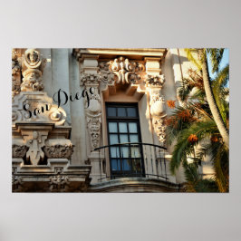 Casa del Prado, Balboa Park, San Diego, Kalifornie Poster