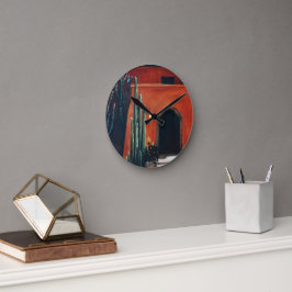 Casa en Mexico Runde Wanduhr