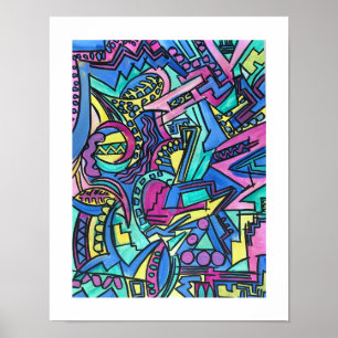 Casa Mia-Moderne Bauhaus-Geometrik-Kunst Poster