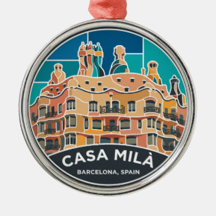 Casa Milà Spanien Ornament Aus Metall