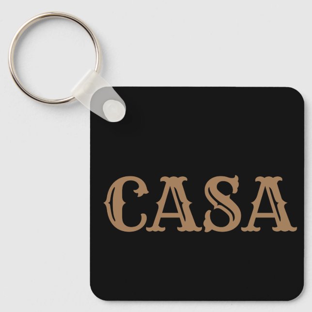 CASA, ZUHAUSE SCHLÜSSELANHÄNGER (Vorderseite)
