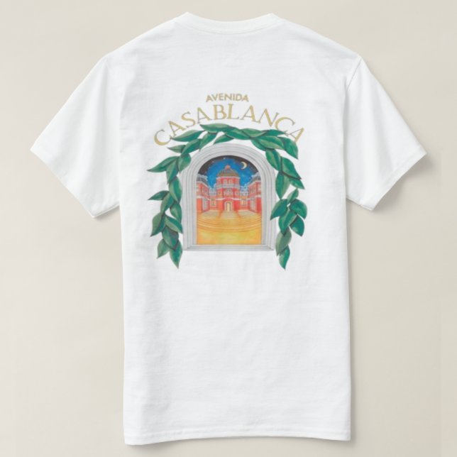 Casablanca Avenida T-Shirt (Design Rückseite)
