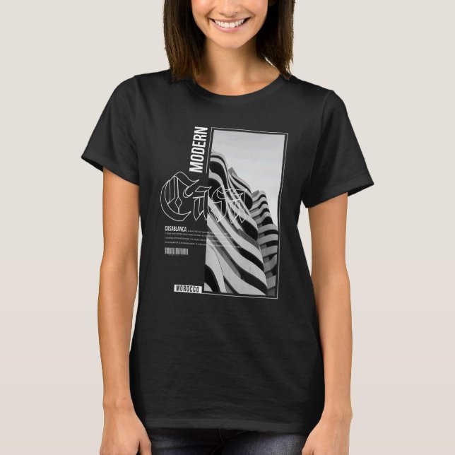 Casablanca City Moderne, schöne Architektur 1 T-Shirt (Vorderseite)