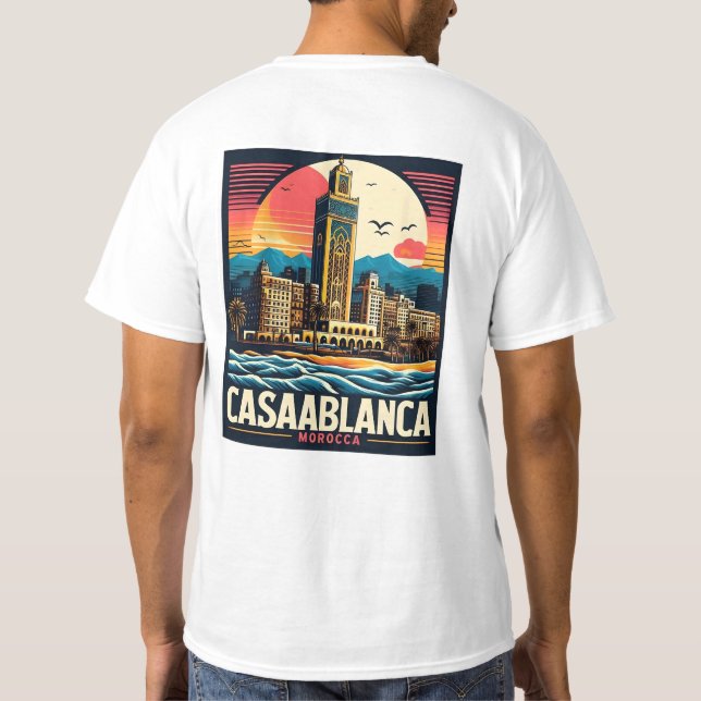 Casablanca Cityscape T-Shirt (Rückseite)