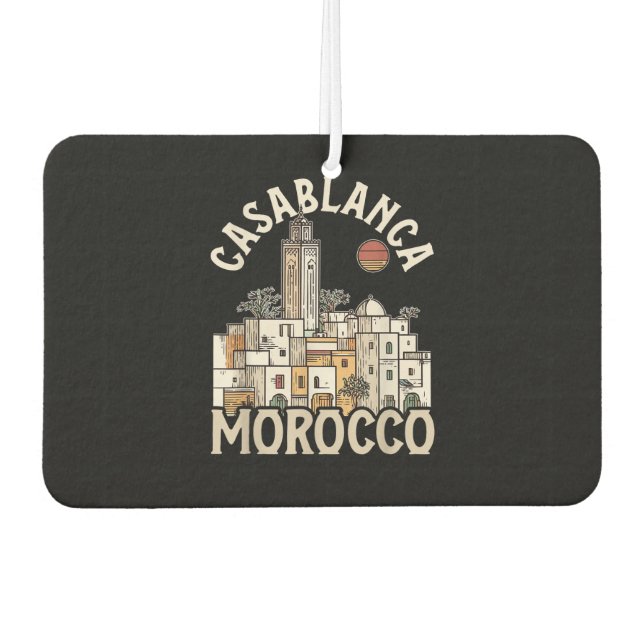 Casablanca Marokko  Autolufterfrischer (Vorderseite)