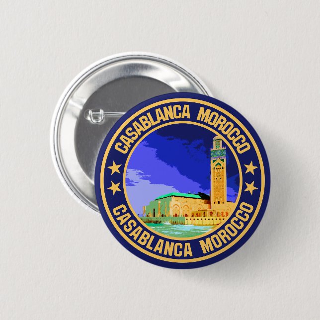 Casablanca Marokko Button (Vorne & Hinten)