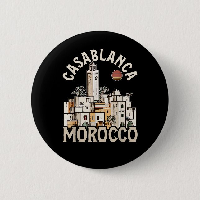 Casablanca Marokko  Button (Vorderseite)