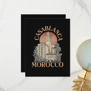 Casablanca Marokko Dankeskarte