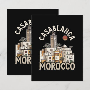 Casablanca Marokko Dankeskarte