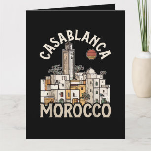 Casablanca Marokko Dankeskarte