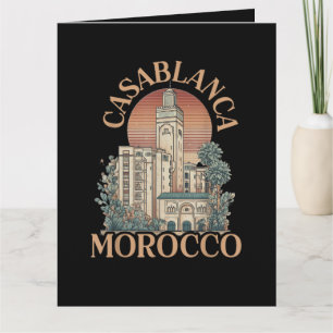 Casablanca Marokko Dankeskarte