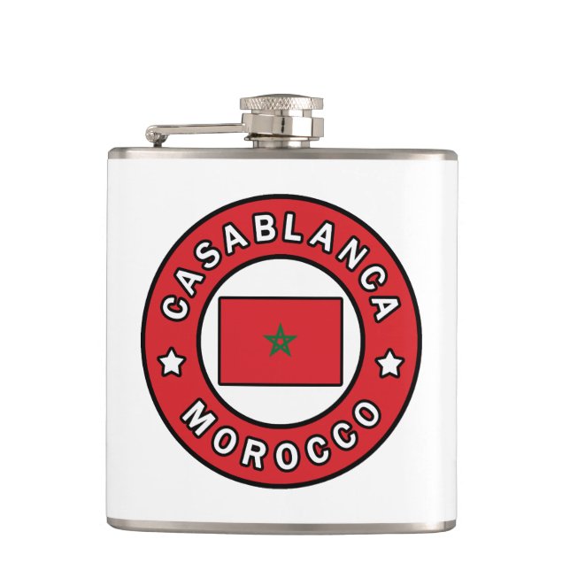 Casablanca Marokko Flachmann (Vorderseite)