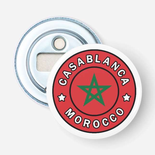Casablanca Marokko Flaschenöffner (Vorderseite)