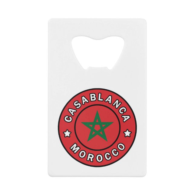 Casablanca Marokko Geldbeutel Flaschenöffner (Vorderseite)