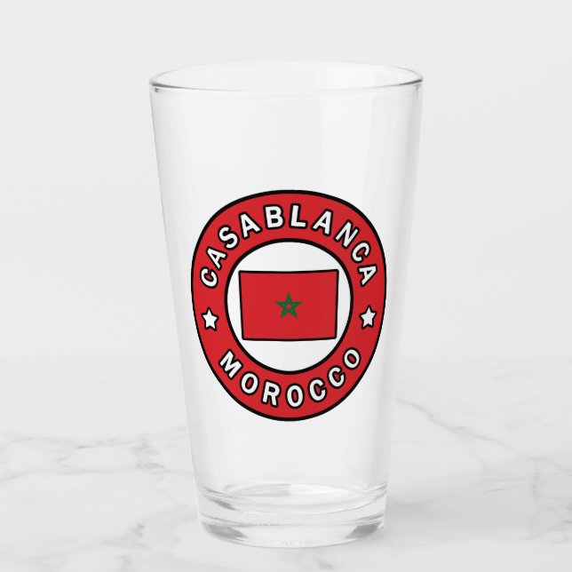 Casablanca Marokko Glas (Vorderseite)