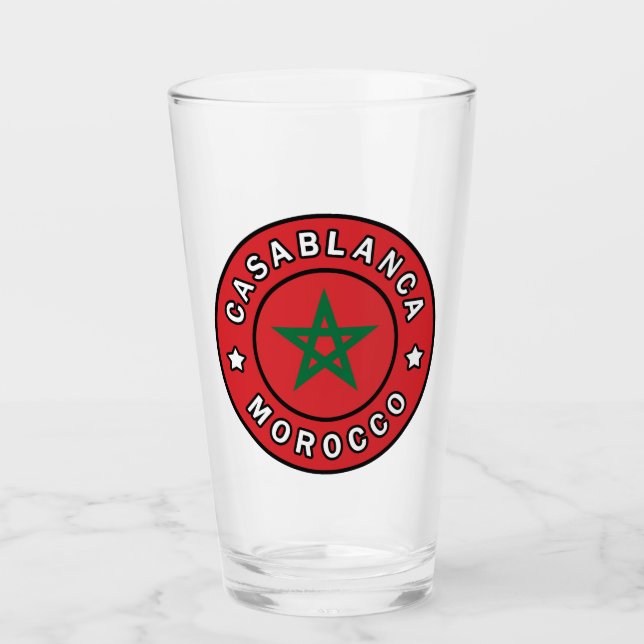 Casablanca Marokko Glas (Vorderseite)