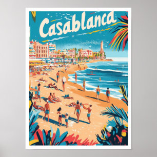 Casablanca Marokko Kunst, Dichtung und Musik Poster