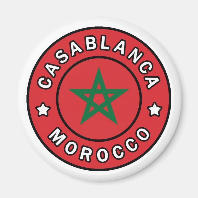 Casablanca Marokko Magnet (Vorne)