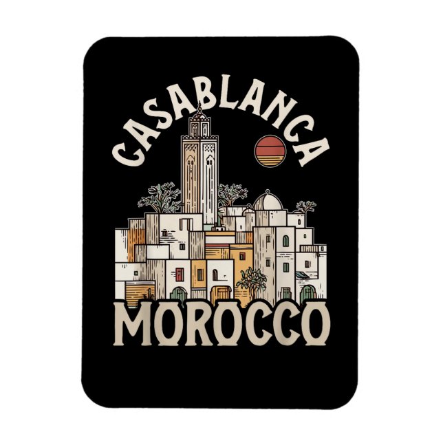 Casablanca Marokko  Magnet (Vertikal)