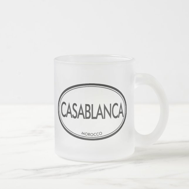 Casablanca, Marokko Mattglastasse (Rechts)