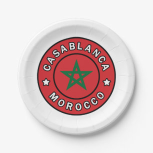 Casablanca Marokko Pappteller
