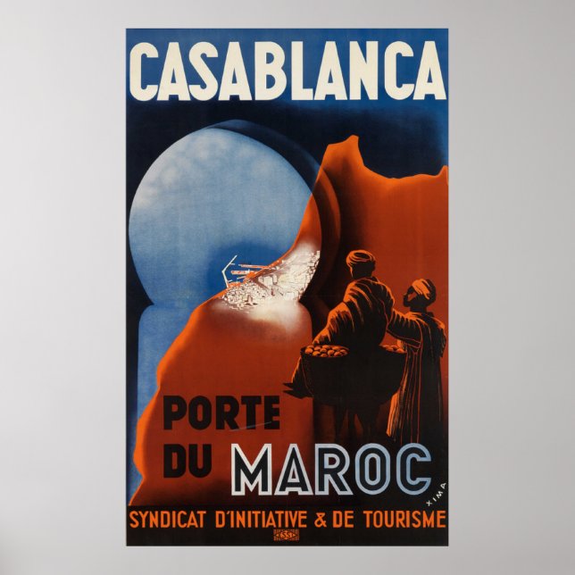 Casablanca Marokko Poster (Vorne)