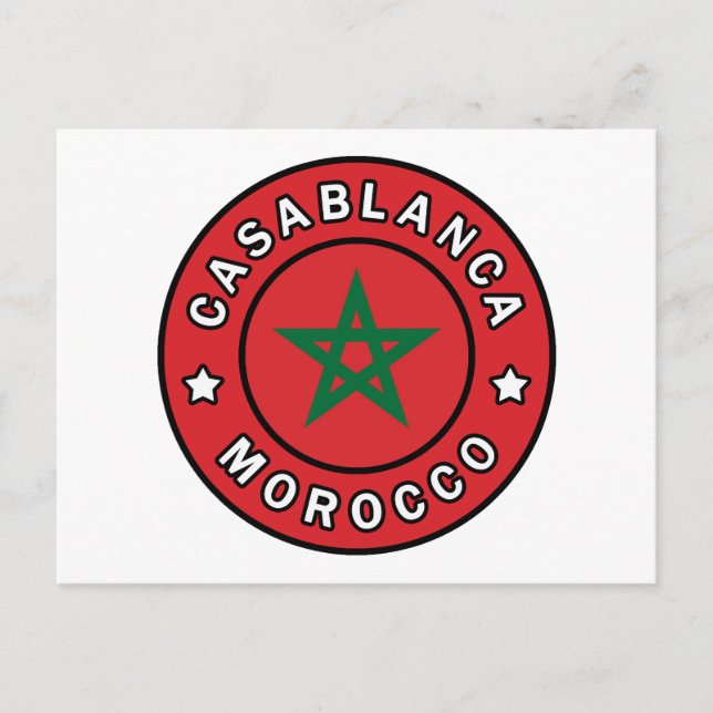 Casablanca Marokko Postkarte (Vorderseite)