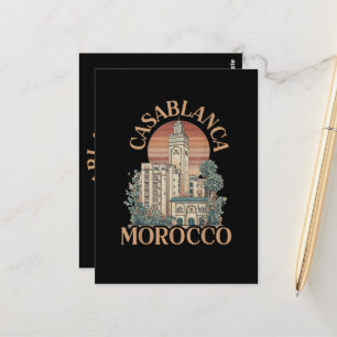 Casablanca Marokko Postkarte