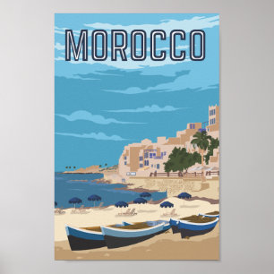 Casablanca Marokko Reisen Poster