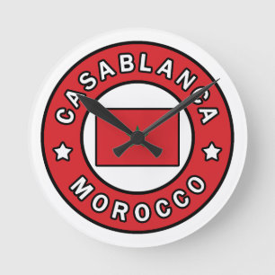 Casablanca Marokko Runde Wanduhr