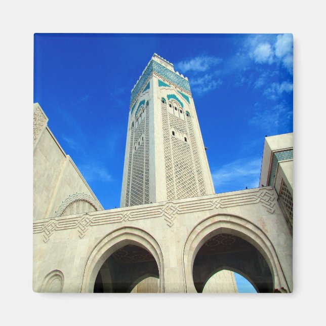 Casablanca-Moschee Magnet (Vorne)