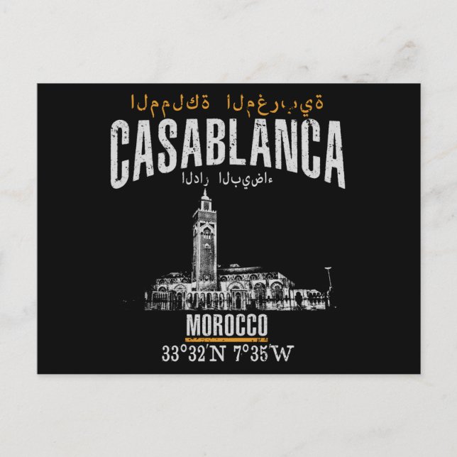 Casablanca Postkarte (Vorderseite)