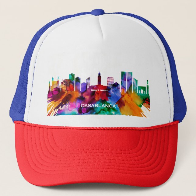 Casablanca Skyline Truckerkappe (Vorderseite)