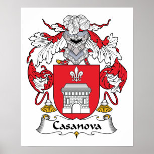 Casanova Familienwappen Poster
