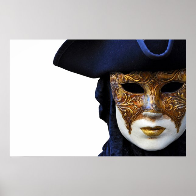 Casanova Theater Venedig Maskenposter Poster (Vorne)