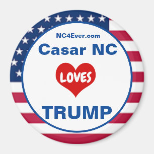 Casar NC LIEBEN TRUMP Patriotic Kühlschrankmagnet Magnet