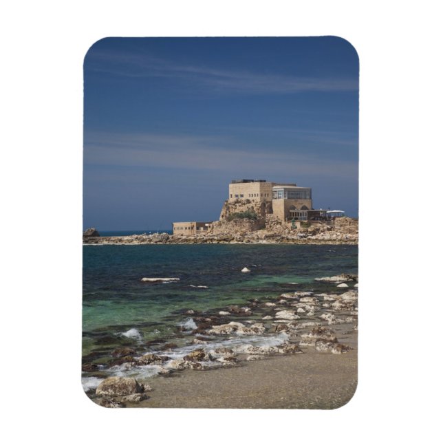 Cäsarea Ruinen von Hafen gebaut von Herod the Grea Magnet (Vertikal)