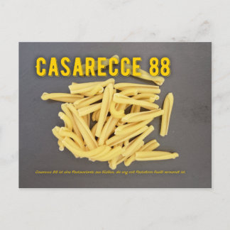Casarecce 88 Italienisches Restaurant Rezept zutat Postkarte